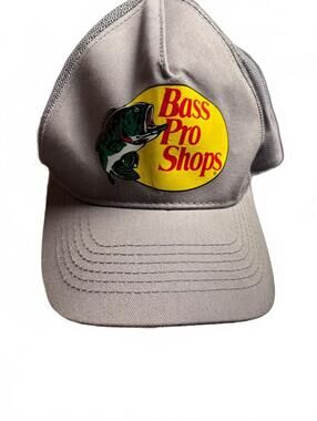 Bass Pro Shops Gray Mesh Back Adjustable Cap